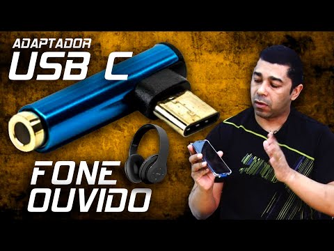 USB C para P2  | Adaptador de Fone de Ouvido para USB C