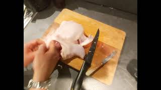 كيفية تسحيب العظام  الدجاج
