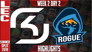 SK vs RGE Highlights | LEC Summer 2019 Week 2 Day 2 | SK Gaming vs Rogue