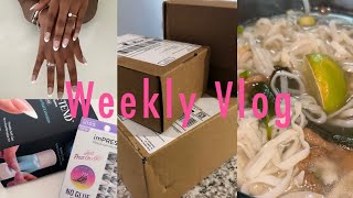 PR Unboxings, I tried PHO for the first time, Doing My Own Nails At Home + More