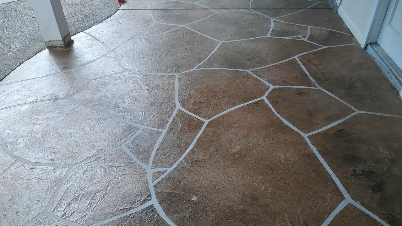 Installation of Stamped Concrete and Stamped Concrete Overlays