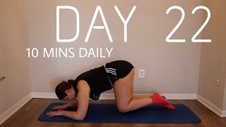 Day #22 Beginner 10 Mins Daily 30 Day Workout Challenge - Full Body At Home No Equipment