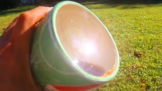 Fire starting coffee hack with a cup Vacuum formed parabolic shape greenpowerscience