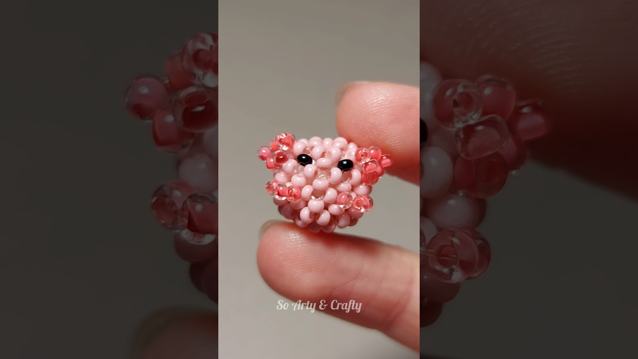 Beaded keychain ideas DIY amigurumi keychain 