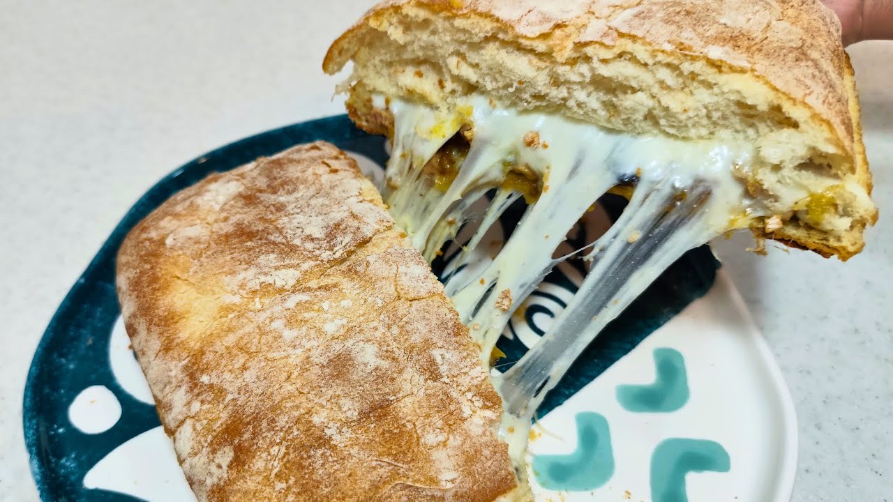 Dreamy Chicken & Caramelized Onion Ciabatta Sandwich