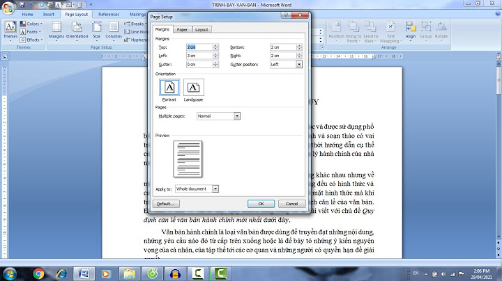 Cách soạn thảo văn bản hành chính trên word 2007