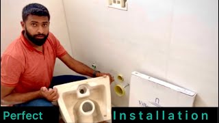 New style L&key wall hung bowl toilet prefect installation || Villeroy & Boch