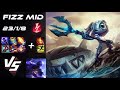 MID Fizz vs Ryze - NA Grandmaster Patch 26.10
