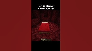 how to sleep in the nether tutorial #funny #minecraft #minecrafttutorial #gaming #tutorial #meme