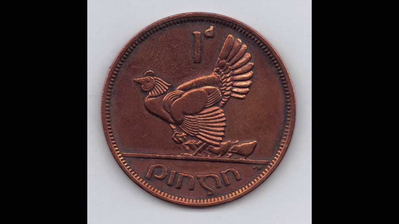 Ireland 1 Penny 1946 EIRE 1d Irish Coin 1946 Ireland Hen With Chicks Ireland 1 Penny 1946 EIRE 1d Irish Coin 1946 Ireland Hen With Chicks