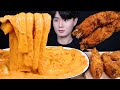 배떡 로제 떡볶이 새우튀김 먹방ASMR MUKBANG ROSE SPICY TTEOKBOKKI & FRIED SHRIMP ロゼ トッポッキ エビフライ eating sounds