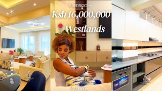 🏡😍INSIDE A KSH 16M  LUXURY 3 BED APARTMENT ||📍WESTLANDS✨