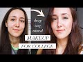 Natural MAKEUP for college student // Drugstore, Easy &amp; Bronzy!