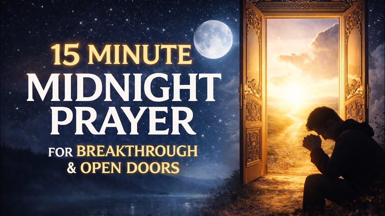 15 Minute Midnight Prayer for Breakthrough | Prayer for Open Doors and ...
