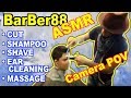 Camera POV - Lucas's 1st ASMR Japanese Barber Experience