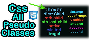 Css All pseudo classes in one video in hindi/urdu ||Css pseudo classes #pseudo #css3