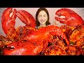 [Mukbang] 대왕 랍스터🦞3KG 킹타이거 새우🦐해물찜 Spicy Lobster Brasied Seafood ASMR Eatingsound Ssoyoung