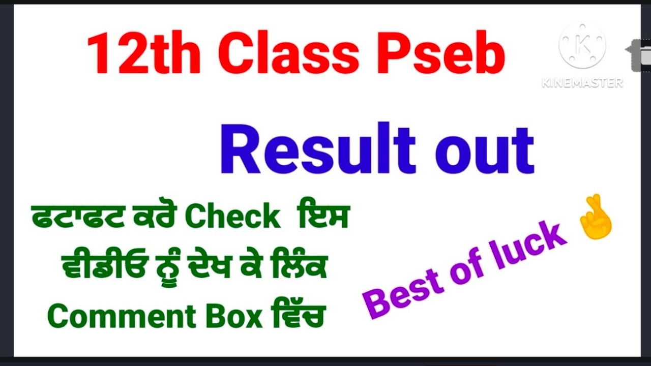 12th class pseb result out 