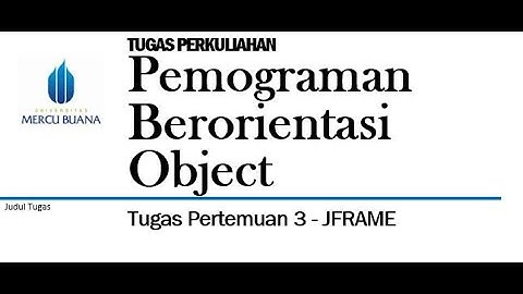 JAVA NETBEANS - BELAJAR JFRAME MENGHITUNG VOLUME PERSEGI PANJANG