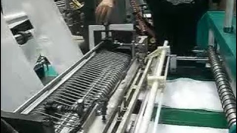 HSDF-1200 4 lines Semi Automatic cold cutting Computer Control Bottom Sealing Bag Making Machine