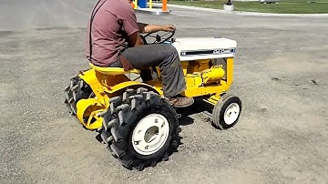 Restored Cub Cadet 73 Garden Tractor With Duals