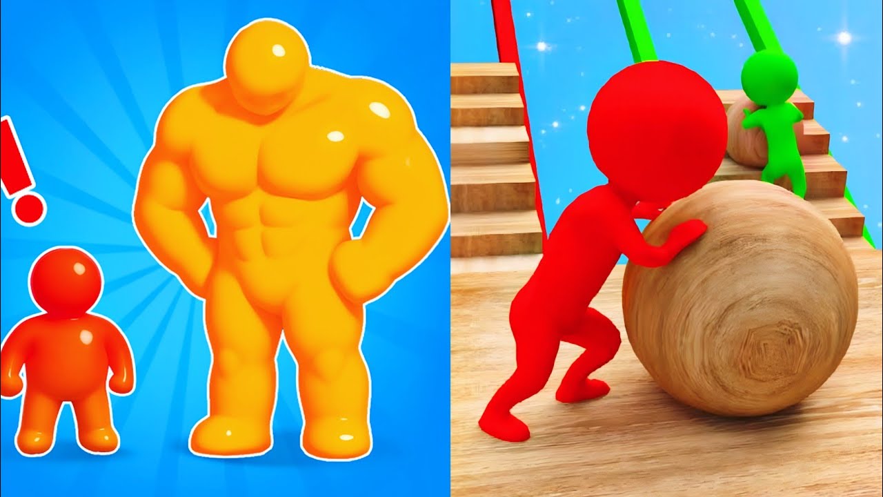 Гонка «Высокий человек» против снежной гонки — скоростное прохождение до максимального уровня.