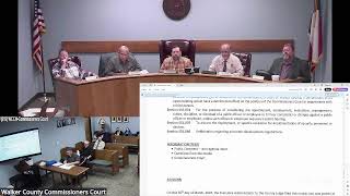 Walker County Commissioners Court Regular Session April 6, 2026