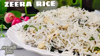 Restaurant Style Zeera Rice Recipe | How To Make Perfect Zeera Rice - Flavoured Cumin Rice - VWF