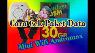 CARA CEK PAKET DATA INTERNET MINI WIFI ANDROMAX