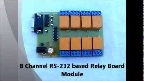 8 channel Rs 232 based Relay Board Module