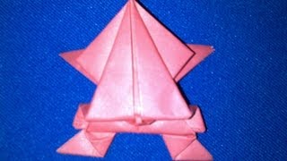 How To Make An Origami Frog | Origami Jumping Frog