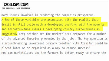 Sustainable Agribusiness Investment (A) Case Study Help - Caseism.com