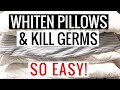 How to CLEAN your PILLOWS! (Easy Bedroom Cleaning Ideas that SAVE TIME) | Andrea Jean Cleaning