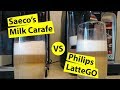 Latte Macchiato: Milk Carafe (Saeco Picobaristo) vs LatteGo (Philips EP3246/70)