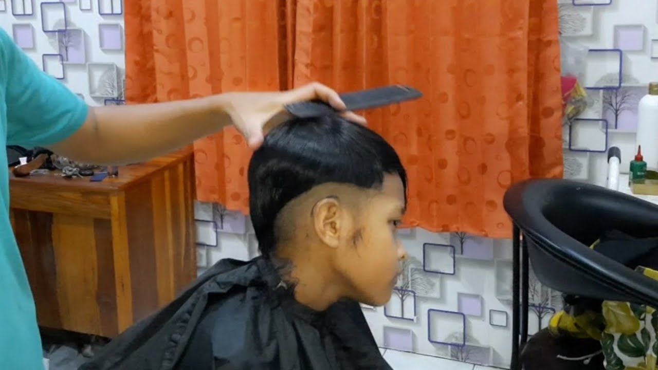 Cara mudah potong  rambut  undercut anak  kecil  YouTube