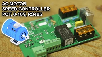 Single phase motor speed controller using potentiometer, 0-10V or RS485 modbus RTU.