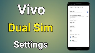 Vivo Sim Setting | Dual Sim Settings | Vivo Dual Sim Settings | 2 Sim Card Settings
