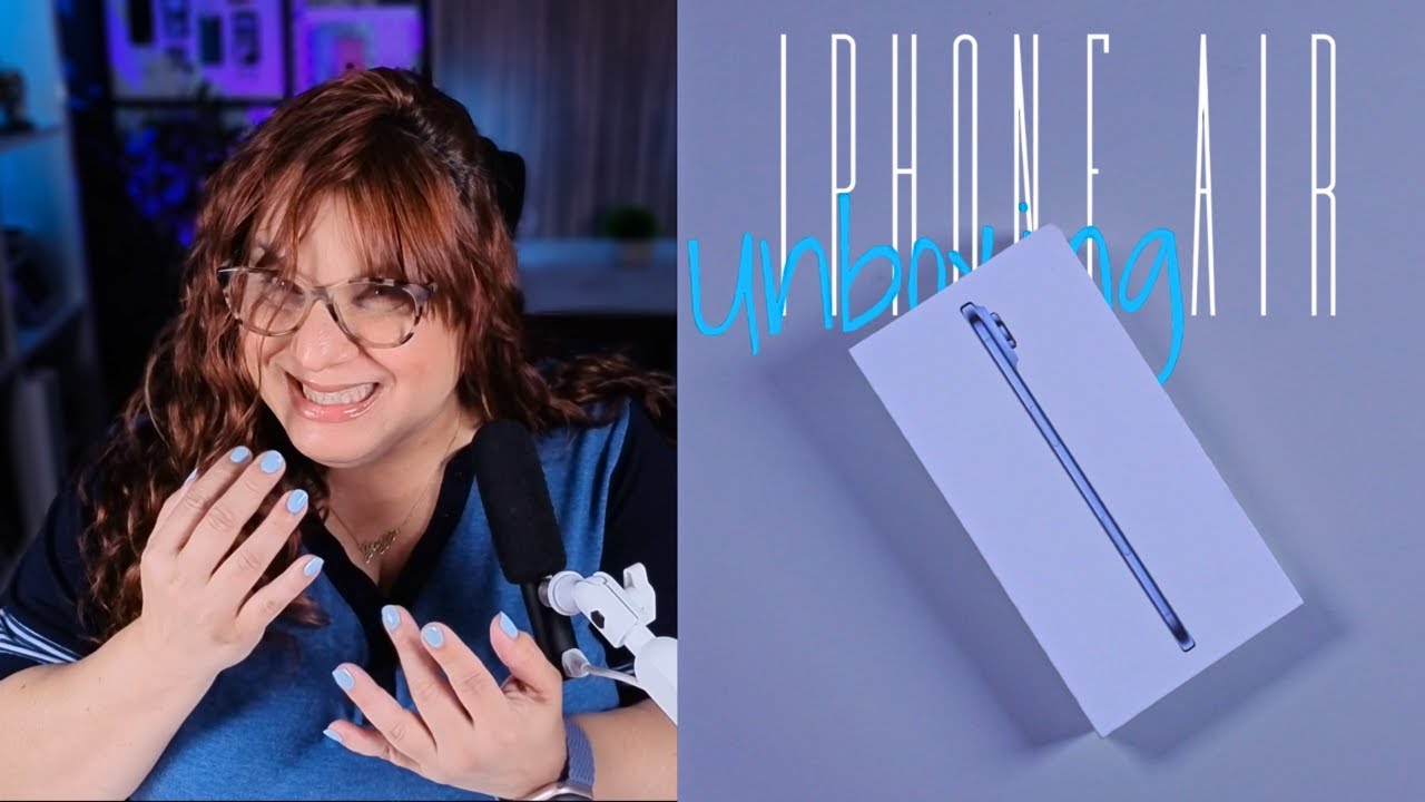 Распаковываю свой новый iPhone Air в цвете «Небесно-голубой»