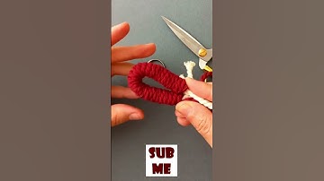 how to make macrame keychain | macrame tutorial | DIY macrame keychain