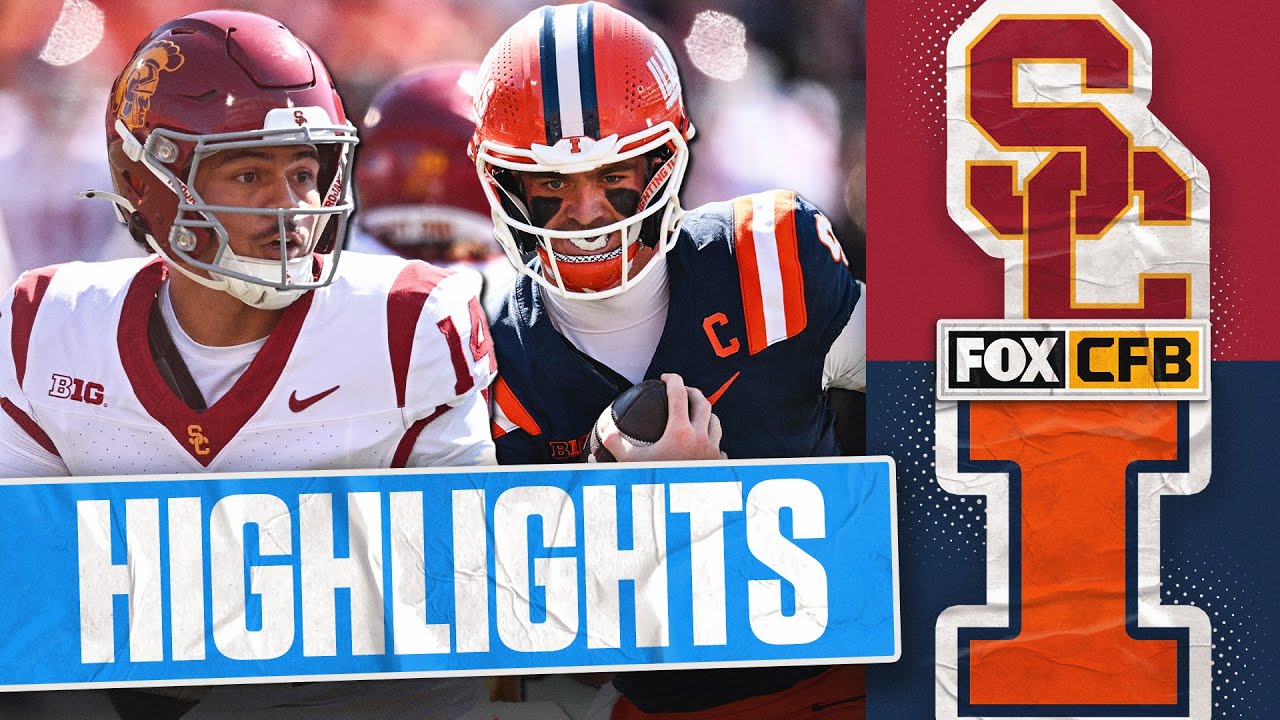 No. 21 USC Trojans vs. No. 23 Illinois Fighting Illini Highlights | FOX College Football
