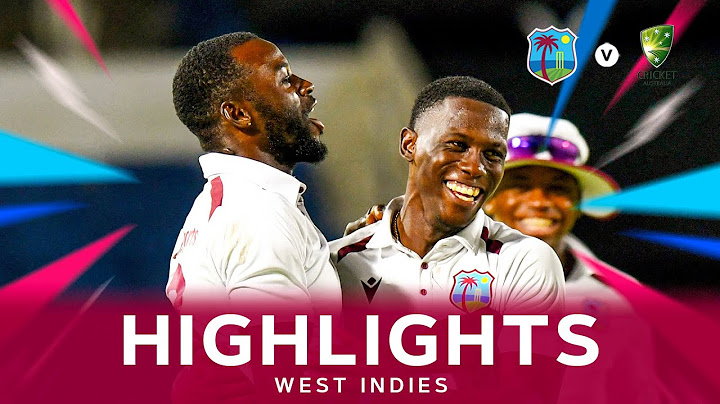 Highlights | West Indies v Australia | 3rd Test Day 1