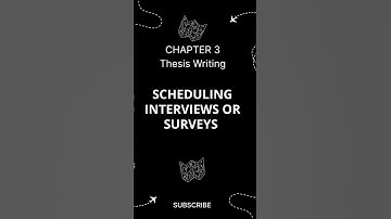 Scheduling Interviews or Surveys #ResearchTips #SchedulingInterviews #Surveys #YouTubeShorts