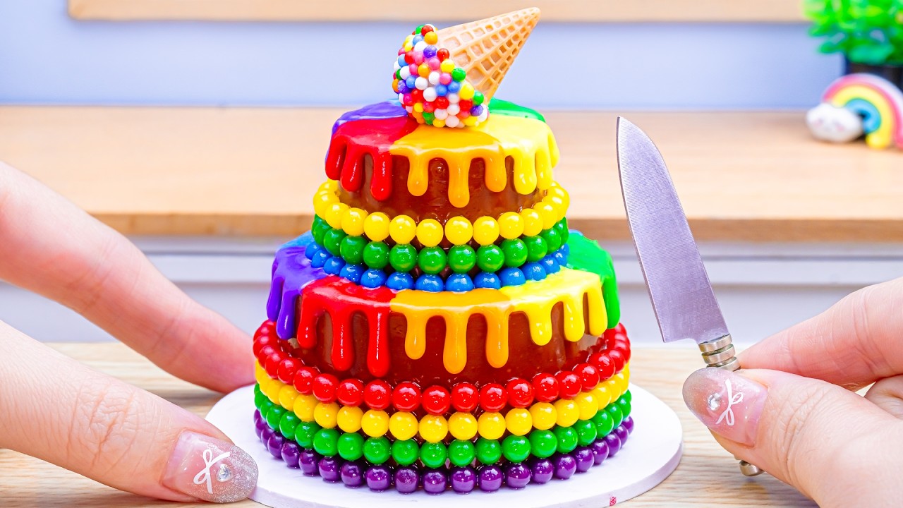 Amazing Miniature KitKat & Kinder Cake Recipes | Best Of Miniature Cake Ideas