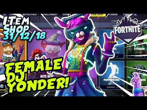 Fortnite Item Shop New Female Dj Yonder Skin December 31st 2018 - fortnite item shop new dj bop skin gameplay december 31st 2018 fortnite battle royale duration 5 55