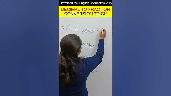 Decimal to Fraction Conversion Trick | Vedic #Maths #shorts
