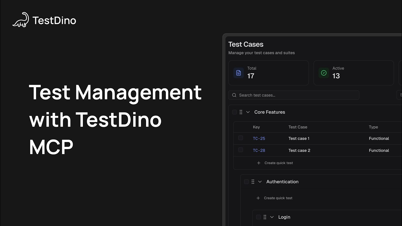 AI-Powered Manual Test Case Creation with TestDino MCP | Generate ...