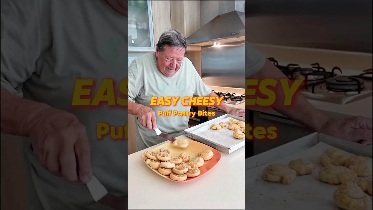 EASY Emmental Cheese & Paris Ham Puff Pastry bites ✨ 