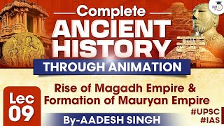 Complete Ancient History | Lec 9: Rise of Magadh Empire & Formation of Mauryan Empire | UPSC