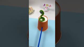 Title: DIY Rotating Snake Toy from a Paper Cup #ParentChildHandicraft #HandmadeDIY #ParentChild