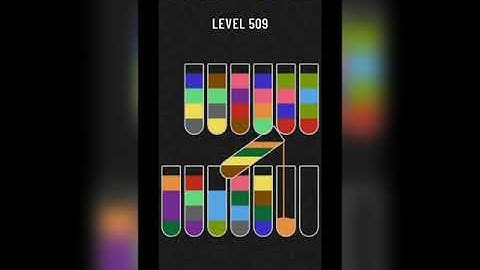 Water sort puzzle level 509